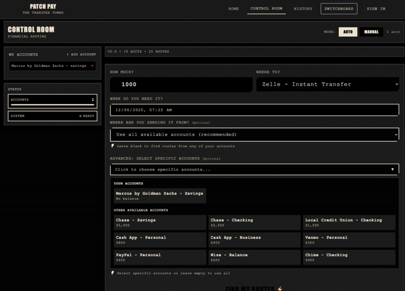 Patch Pay: Your Switchboard for Modern Money Movement – screenshot 6