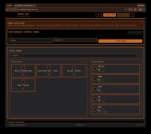 Patch Pay: Your Switchboard for Modern Money Movement – screenshot 2