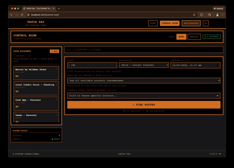 Patch Pay: Your Switchboard for Modern Money Movement – screenshot 3