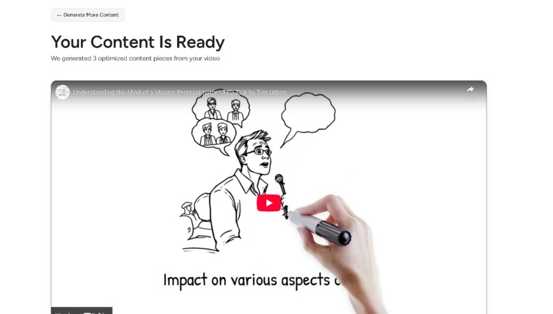 Vyx[Kiro]— AI-Powered Universal Content Repurposing Engine – screenshot 2