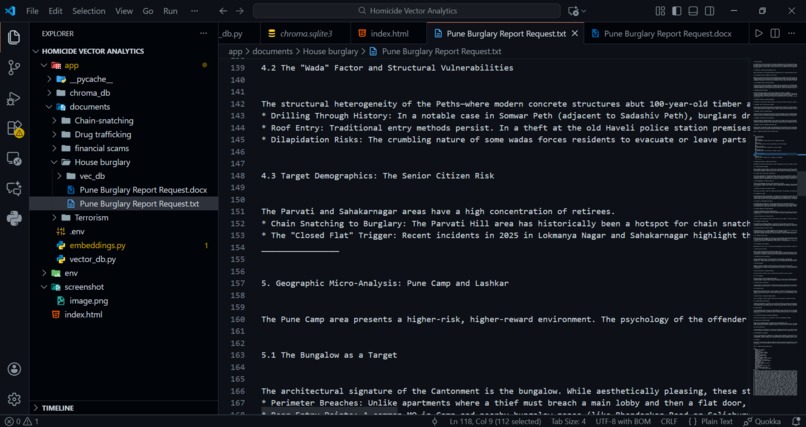 Homicide Crime Vector Analyzer – screenshot 2
