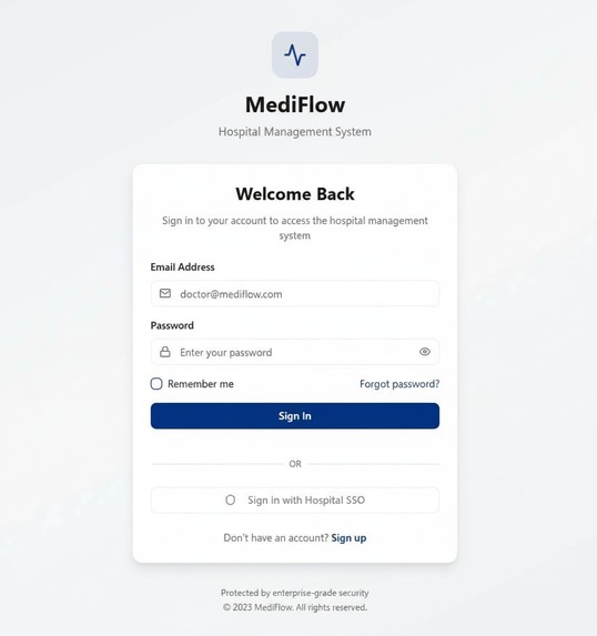 Hospital Management System – screenshot 1