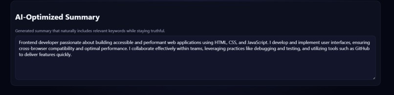 ResumeMatch – screenshot 3