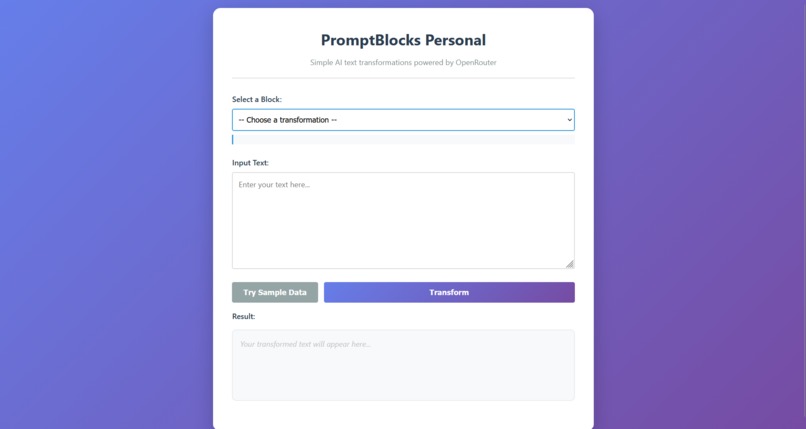 PromptBlocks – screenshot 1