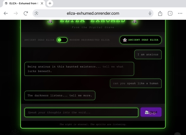 ELIZA EXHUMED – screenshot 2