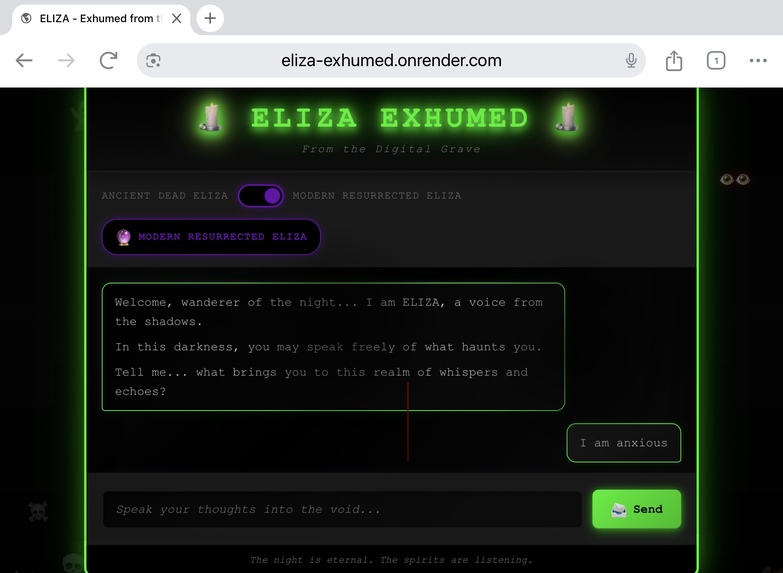 ELIZA EXHUMED – screenshot 3