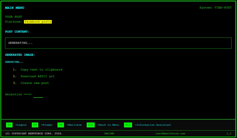 PHOSPHOR VIBE POST – screenshot 1
