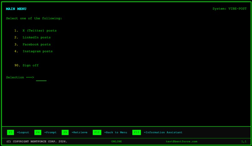 PHOSPHOR VIBE POST – screenshot 2