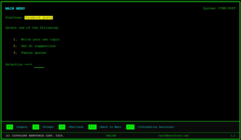 PHOSPHOR VIBE POST – screenshot 3