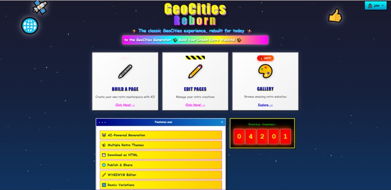 GeoCities-Reborn – screenshot 1