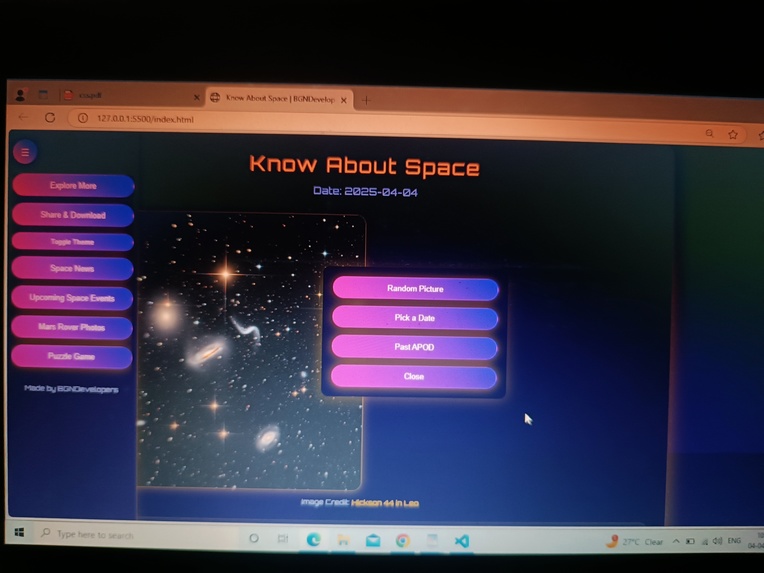 Know about space – screenshot 2