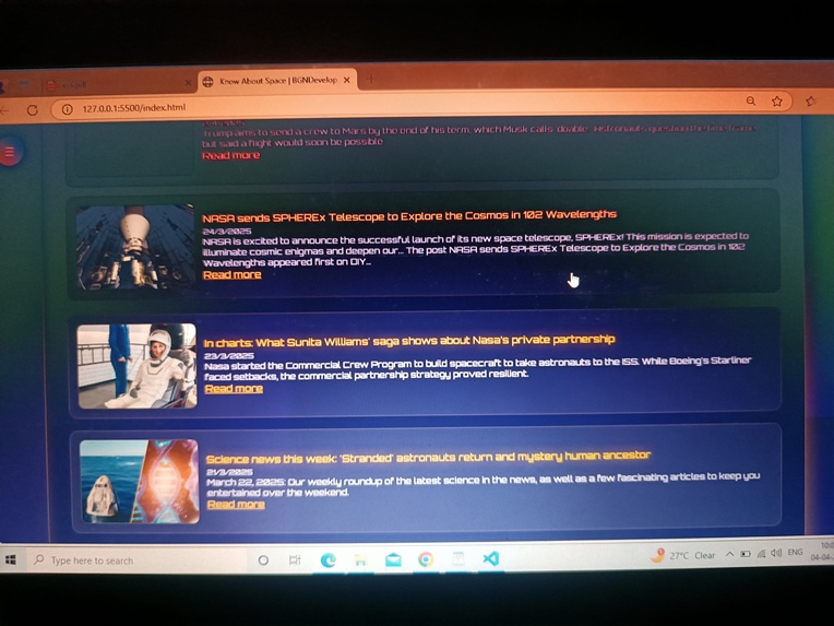 Know about space – screenshot 5