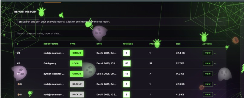 Spyder [AI-Powered Supply Chain Security Scanner] – screenshot 2