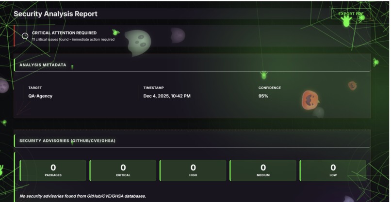 Spyder [AI-Powered Supply Chain Security Scanner] – screenshot 3