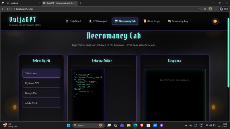 OuijaGPT – screenshot 2