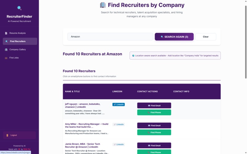 Find Recruiter – screenshot 3