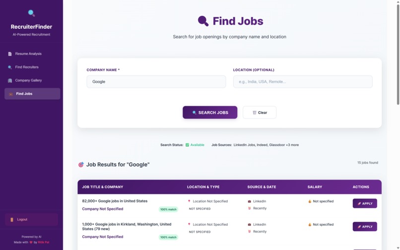 Find Recruiter – screenshot 7