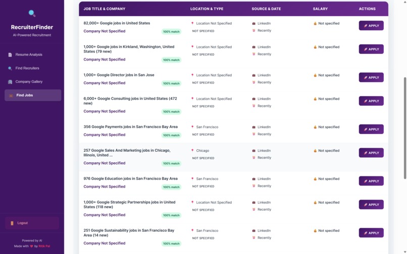 Find Recruiter – screenshot 8