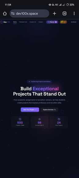 Dev100x – screenshot 1