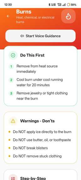 QuickAid – Instant First-Aid & Emergency Action Guide – screenshot 2