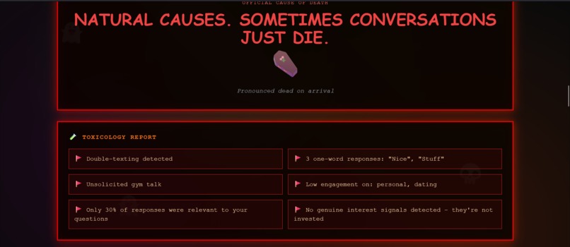 GHOSTED.GG  The Digital Morgue for Dead Conversations – screenshot 2