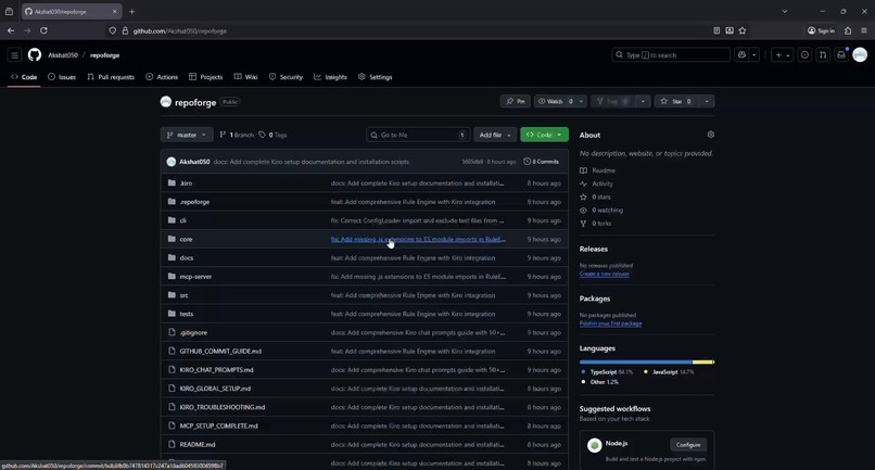 RepoForge – screenshot 1