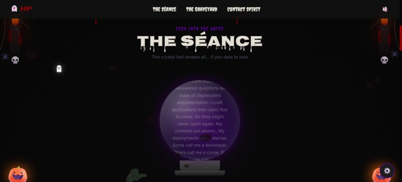 Haunted Portfolio – screenshot 1