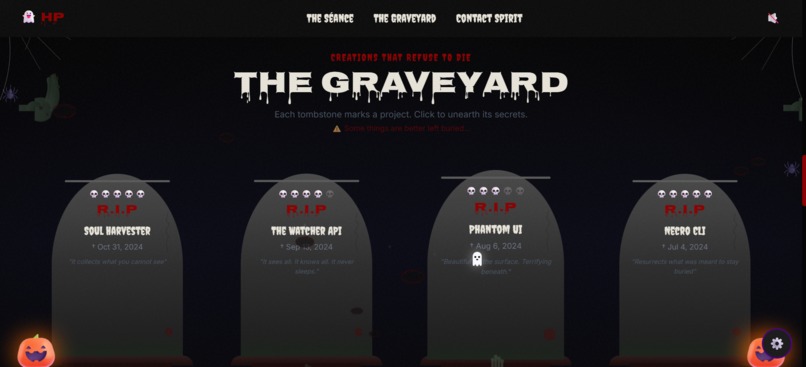 Haunted Portfolio – screenshot 3