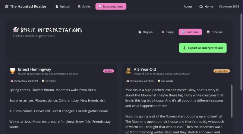 The Haunted Reader – screenshot 3