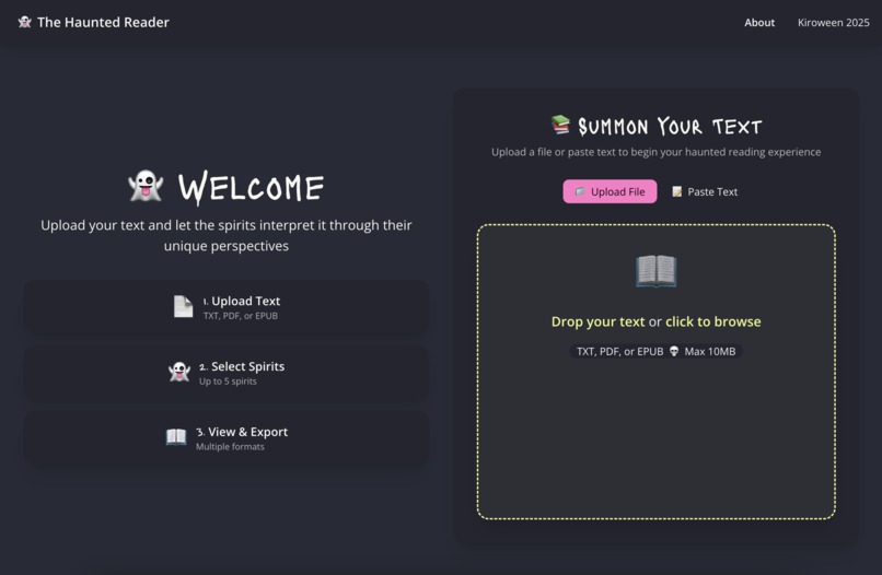 The Haunted Reader – screenshot 1