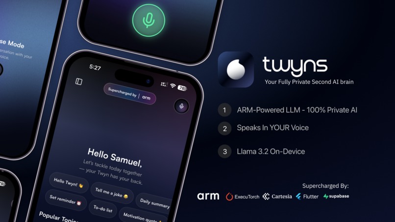 Twyns | Your Private AI Brain, Built using Kiro IDE – screenshot 1