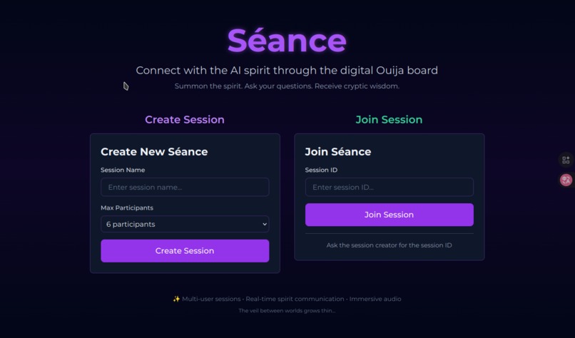 Séance – screenshot 2