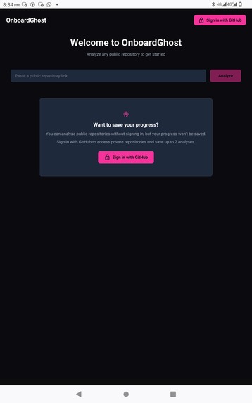 onboardGhost – screenshot 1