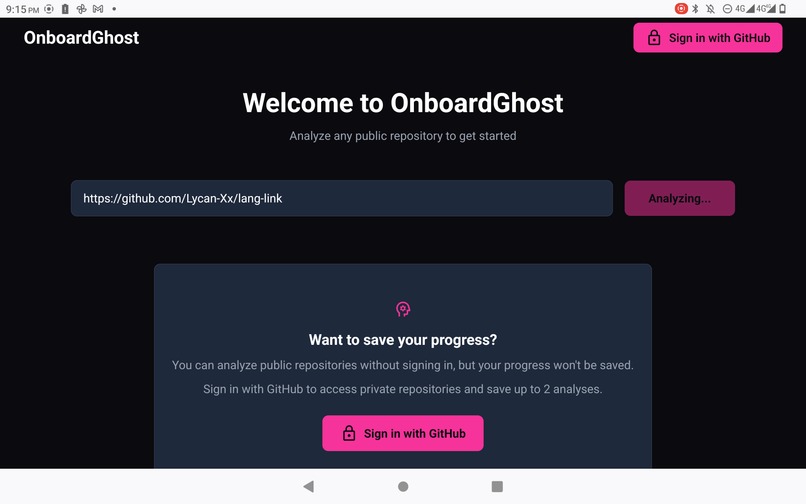 onboardGhost – screenshot 3