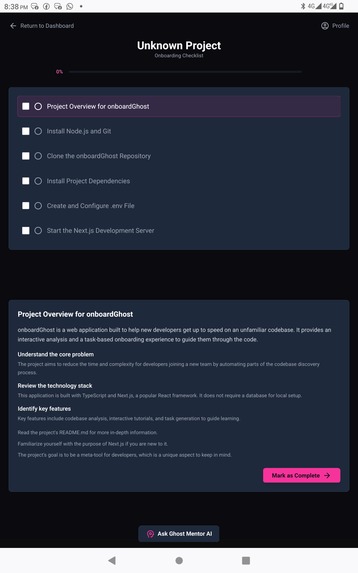 onboardGhost – screenshot 4