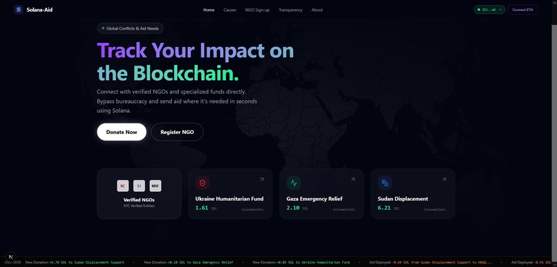 SolanaAid – screenshot 1
