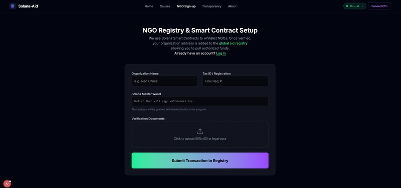 SolanaAid – screenshot 3