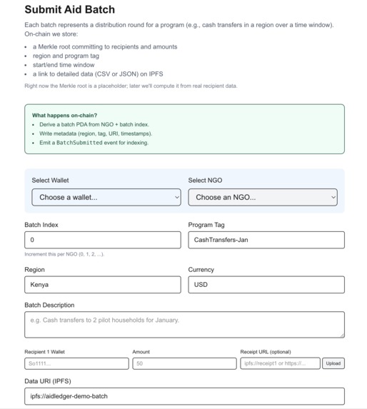 Aidledger – screenshot 4