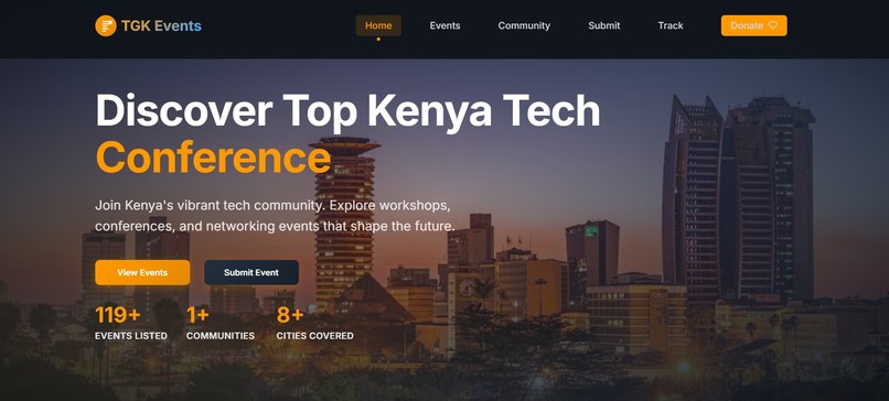 TGK EVENTS – screenshot 1