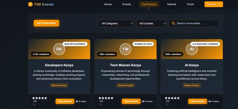 TGK EVENTS – screenshot 3