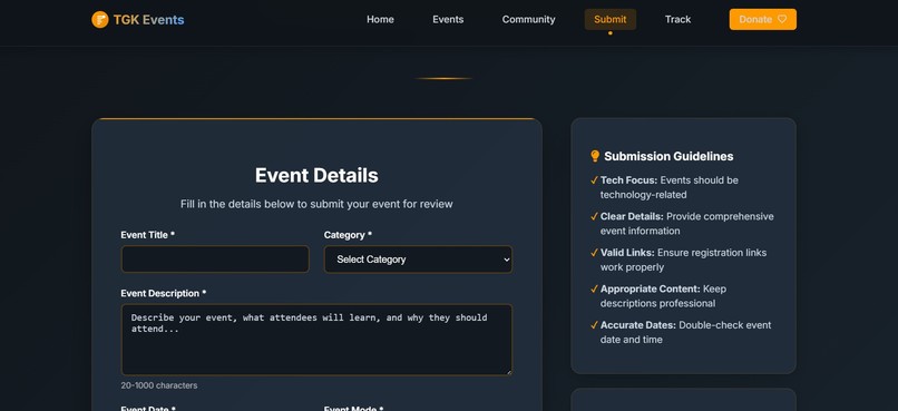 TGK EVENTS – screenshot 4
