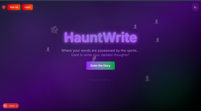 Haunt write – screenshot 3