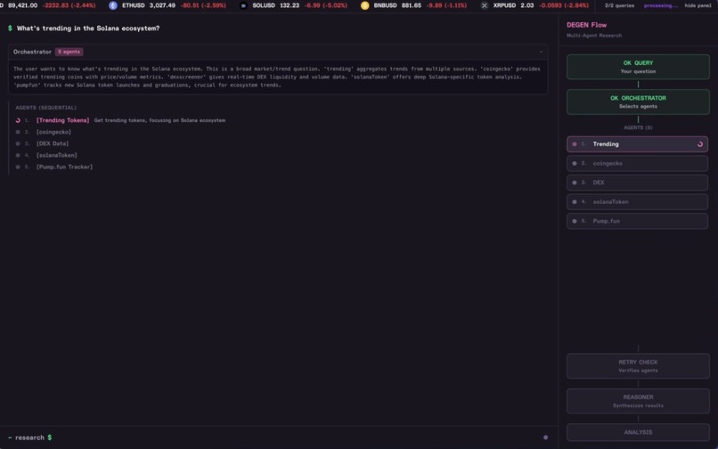 AI Crypto Research Agent – screenshot 2