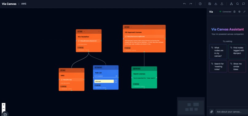 VIA – screenshot 1