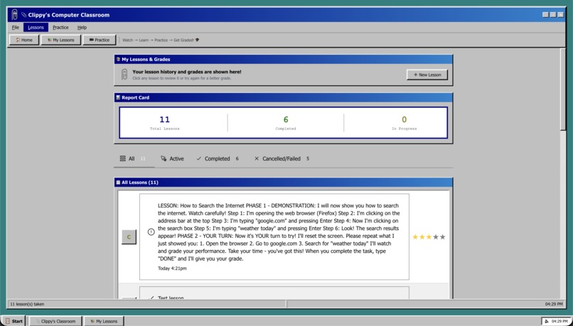 ClippyOS – screenshot 1