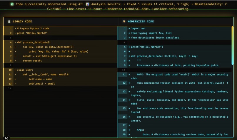 CodeArchaeologist – screenshot 1