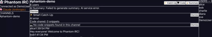 Phantom-IRC – screenshot 3