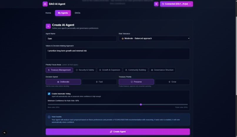 SolDAO Pilot – screenshot 2