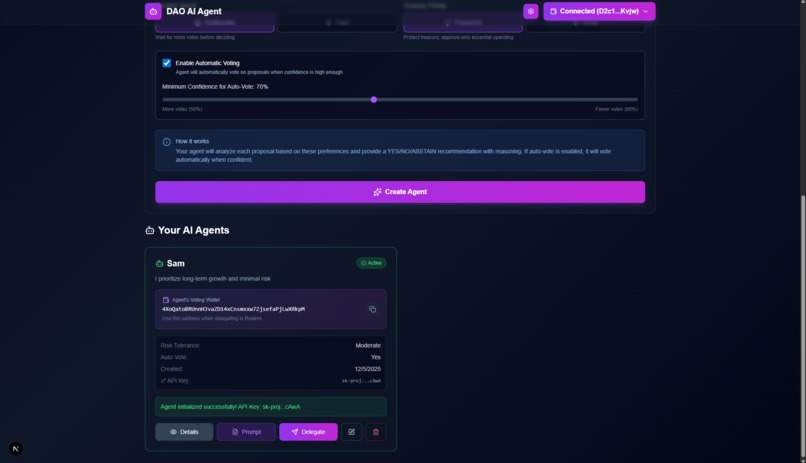 SolDAO Pilot – screenshot 4
