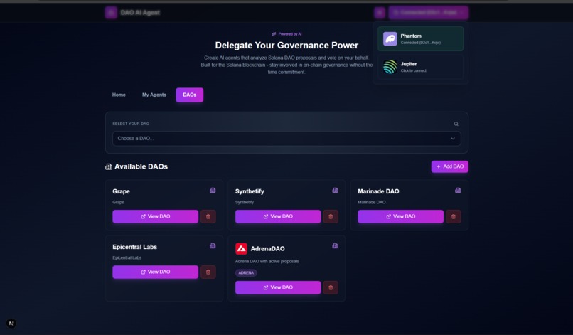 SolDAO Pilot – screenshot 6